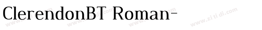 ClerendonBT Roman字体转换